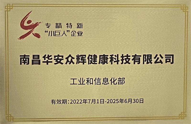 国家级专精特新&ldquo;小巨人&rdquo;企业